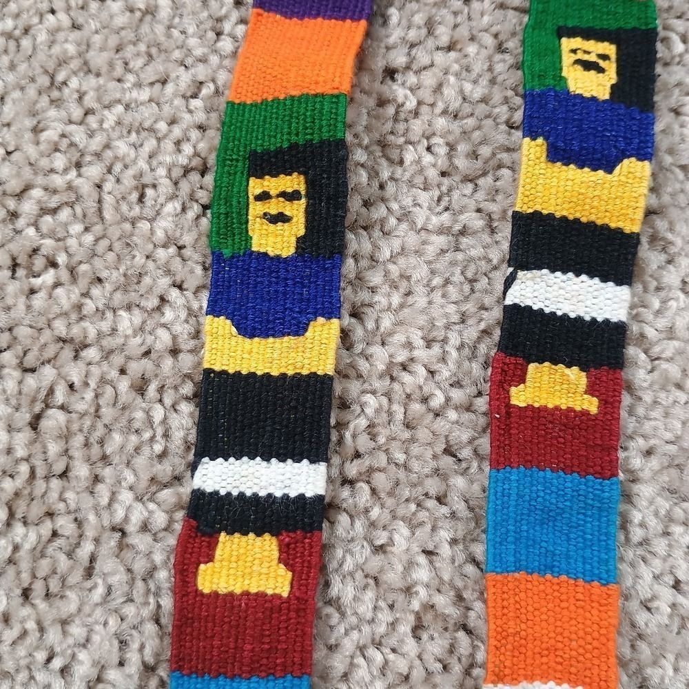 Guatemala Colorful Hand Woven Belt String Hat People Tie 46 Inch